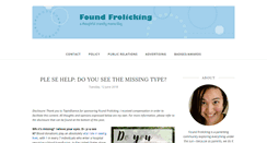 Desktop Screenshot of foundfrolicking.com
